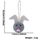 thumbnail image 3 of Xihbxyly Adorno de Conejito de Pascua, Adorable Decoración Colgante, Diseño de Tela Suave, Decoración Navideña Versátil, Ideal para Fiestas En Casa o En El Aula, Idea de Regalo Divertida, Tamaño 4.13, 3 of 5
