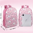 thumbnail image 2 of 15 Inch Fun Printed Backpack with Front Zippered Pocket & Padded Adjustable Shoulder Straps in&nbsp;Unique Unicorns, 2 of 5
