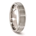 thumbnail image 5 of Edward Mirell  Titanium Brush&Polished Textured Domed 6mm Band, 5 of 7