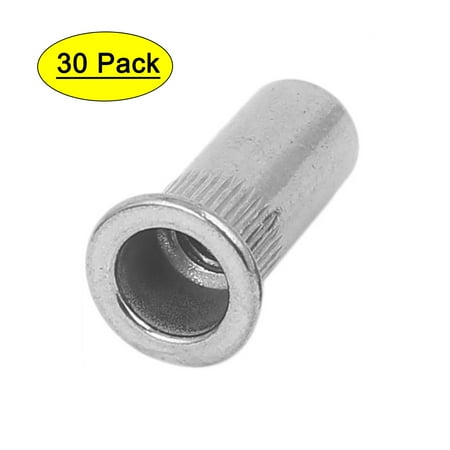 

Uxcell M6x23mm 304 Stainless Steel Straight Knurled Closed End Rivet Nut Fastener (30-pack)