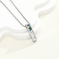 thumbnail image 4 of Urn Necklaces for Ashes Stainless Steel Bar Ashes Necklaces for Women Sunflower / Tree of Life / Mountains Cremation Jewelry for Ashes  Ashes Necklace for Human / Pet, 4 of 7