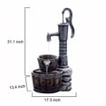 thumbnail image 4 of Jeco FCL005 Weatherproof Glass Old Fashion Water Pump Fountain, Natural, 4 of 5