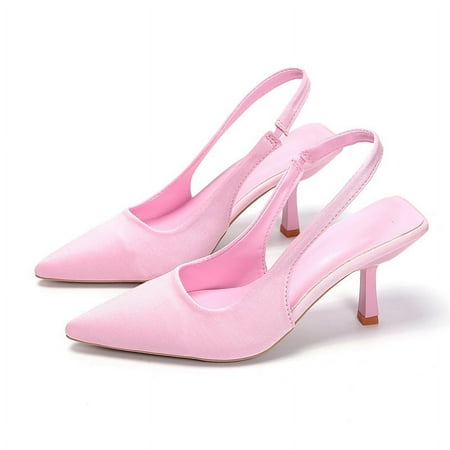 

Newly Slingback High Heels - Women s Pointed Toe Slip On Sandals for Evening Dress