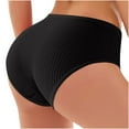 thumbnail image 4 of Levmjia Womens Low Rise Seamless Underpants Threaded Sports Panties Soft Breathable Briefs Comfort Solid Colors For Everyday, 4 of 9