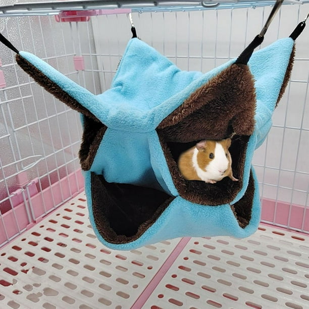 AUTCARIBLE Small Animals Cage Hanging Hammock Bunkbed Hammock Bed Hideout for Ferret Squirrel