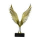 thumbnail image 4 of Estatua de águila, escultura de pájaro, figura decorativa de resina con alas para interiores, figura de águila Oro plata, 4 of 9
