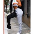 thumbnail image 4 of Pantalones de mujer con cordones y estampados elegantes, de estilo casual, de estilo europeo y americano, con contraste de colores, 4 of 5
