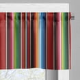 thumbnail image 3 of Ambesonne Cinco de Mayo Valance Pack of 2, Vertical Lines Design, 54"X12", Multicolor, 3 of 5
