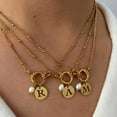 thumbnail image 2 of SKQIT Graduation Gifts Necklace for Women Gold Initial Necklace 18K Gold Plated Dainty Letter Necklace A-Z and Pearl Pendant Personalized Jewelry Birthday Gift, 2 of 7