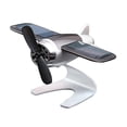 thumbnail image 2 of tamizeot Solar Airplane Aroma Diffuser Auto Decor Diffuser Accessories Car Fragrance Silver 5x9cm, 2 of 4