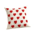 thumbnail image 2 of Valentine's Day Decor Valentines Day Pillow Covers 18x18 Inch Soft Plush Faux Fur Jacquard Heart Throw Pillows for Bedroom Sofa Holiday Festivals Home Decor Valentines Anniversary Wedding Decorations, 2 of 6
