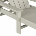 thumbnail image 4 of Laguna Adirondack Poly Reclining Chaise Lounge With Arms & Wheels, Sand, 4 of 11