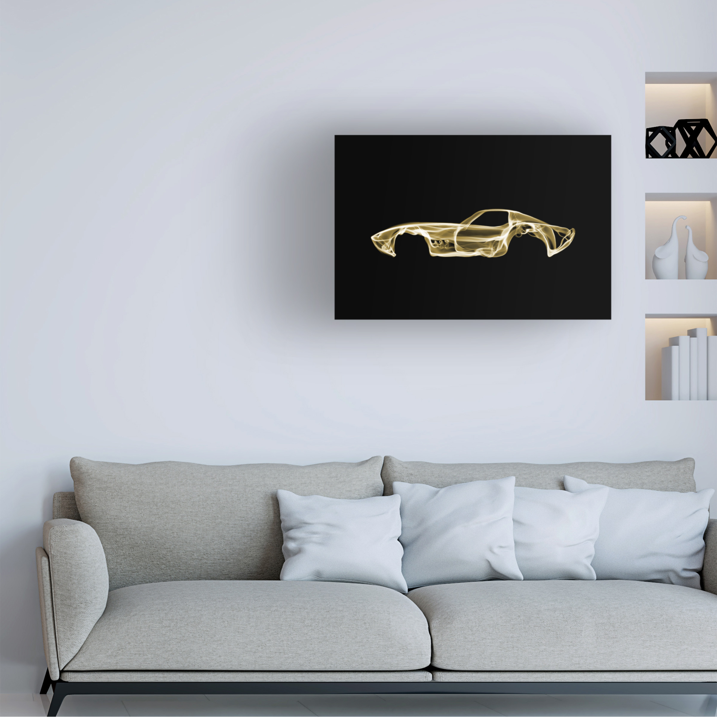 Trademark Fine Art Octavian Mielu Corvette C3 Canvas Wall Art - 30x47