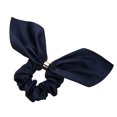 thumbnail image 1 of Lazos de tela para el cabello, de goma con lazo, cintas elásticas para el cabello, cola , accesorios para el cabello para niñas y Azul Yinane Scrunchie de arco sólido para mujer, 1 of 8