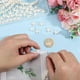 thumbnail image 3 of 160 cuentas de estrella de mar turquesa, dijes de estrella de mar, pequeñas cuentas florales blancas, colgantes para pulseras, collares y joyas., 3 of 6