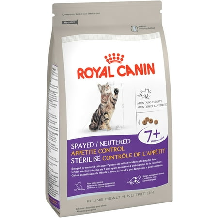 Royal Canin Spayed/Neutered Appetite Control 7+ Senior Dry Cat Food, 6 ...