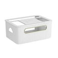 thumbnail image 3 of veasfak Router Rack Office Desktop Organizer Shelves Router Organizer Storage Rack Space White 1 Tier, 3 of 9