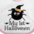 thumbnail image 4 of Inktastic My 1st Halloween Witch Spider Boys or Girls Baby Bib, 4 of 4