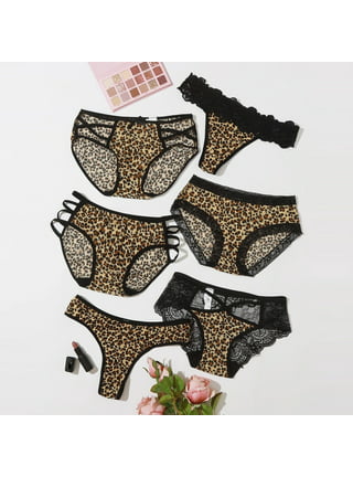 Womens ??heeky Underwear Leopard Print Women Translucent Underwear