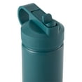 thumbnail image 5 of Thyme & Table 26 fl oz Water Bottle with Straw Lid, Teal with Flower Gold Charm, 5 of 14