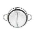 thumbnail image 6 of 304 Stainless Steel Silver Hot Pot with Divider, Pot with Glass Lid, Hot Pot with Spoon/ Leaky Spoon Large Capacity, 6 of 21