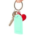 thumbnail image 6 of 40 Pcs Colorful Plastic Key Tag Keychain Luggage Accessories 40pcs Rings with Tags Reusable Label Liggage Labels Fob Colored Item Identifier Identification Travel, 6 of 6