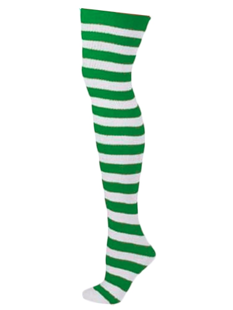 Adult Thigh High Ragdoll Socks - Green 