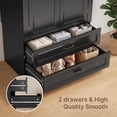 thumbnail image 6 of Asofer Bedroom Furniture Sets, Include Queen Size Bed Frame, Wardrobe & 6-Drawer Dresser and 2 Nightstands, 6 of 23