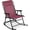 Burgundy, variant on NurtureTail Outdoor Zero Gravity Rocking Chair, Folding Reclining Patio Lounge Chair with Adjustable Pillow for Lawn, Beach, Camping - Amethyst Purple