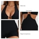 thumbnail image 5 of Traje de baño de una pieza ajustado con cintura alta y detalle de aro negro para mujer, talla XL, 5 of 6