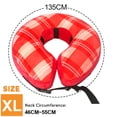 thumbnail image 2 of 1 collar para mascotas para perros y gatos, deflector inflable a cuadros, protector de cabeza, anillo para el cuello antimordeduras y antilamidos, 2 of 5