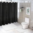 thumbnail image 6 of Shangniulu Black Shower Curtain, Shower Curtains for Bathroom, Waterproof Shower Curtains Comes with Hooks, 6 of 6