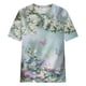 thumbnail image 2 of Gibobby Playera de Verano para Mujer Camiseta manga cuello redondo casual con estampado digital moda verano(W,G), 2 of 4