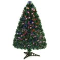 thumbnail image 1 of Costway 3Ft Pre-Lit Fiber Optic Artificial PVC Christmas Tree Tabletop w/ Plastic Stand, 1 of 9