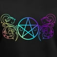 thumbnail image 3 of CafePress - Colorful Pentacle Women's V Neck T Shirt - Women's V-Neck Dark T-Shirt, 3 of 4