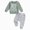 H187-Light Green, variant on TOWED22 Baby Toddler Boy Clothes Fall Winter Outfit Long Sleeve Sweatshirts Pants Set Boy Clothes