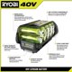 thumbnail image 4 of Batería RYOBI de iones de litio de 40 V y 8 Ah con 4 veces más autonomía, 4 of 9