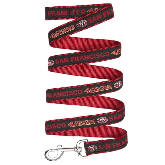 Pets First NFL San Francisco 49ers Heavy Duty and Durable Dogs and Cats Sports Leash - Medium
