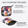 thumbnail image 3 of Yayeee Oven Mitts and Pot Holder Set of 2 Heat Resistant Kitchen Gloves Baking Hot Pad, Flowers Pattern Style, 3 of 5