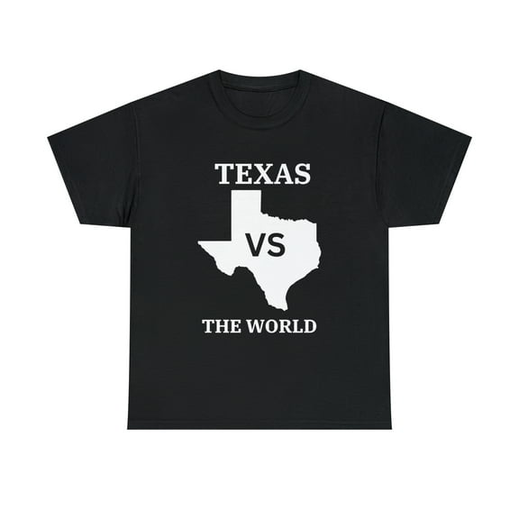 Texas VS The World Unisex Heavy Cotton Tee T-shirt Football