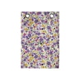 thumbnail image 1 of Floral Hanging Pocket Organizer, Blossoming Spring Flowers on a Plain Background, Printed Polyester Storage Bag with Pockets, 14" x 20", Violet Earth Yellow, 1 of 2