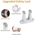 thumbnail image 3 of Tope de puerta con cierre de seguridad para bebés (mejorado), paquete de 2 cierres de seguridad para niños, cierres de seguridad antibloqueo para niños, 3 of 5