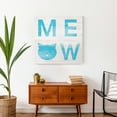 thumbnail image 4 of Creative Products Meow Blue 24 x 24 Canvas Wall Art, 4 of 5