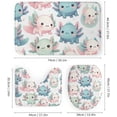 thumbnail image 3 of 4PCS Shower Curtain Sets with Bathroom Sets and Rugs Decor Summer Brown Duck Camouflage Shower Curtain Sets with Non-Slip Rug Toilet Lid Cover U-Shaped Mat with Hooks 72"x72", 3 of 7