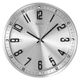 thumbnail image 2 of Bulova Clocks C4646 Silhouette 13 Inch Metal Analog Wall Clock, Stainless Steel, 2 of 2