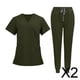 thumbnail image 1 of Uniforme de enfermera,Conjunto de uniforme de enfermera,pantalón largo,parte e inferior del uniforme,Traje de trabajo de enfermera para mujer,ropa de trabajo para spa y peluquería de, 1 of 10