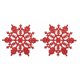 thumbnail image 3 of Monstrate 12 piezas Hotel portátil Navidad copo de nieve decoración sala de estar dormitorio colgante decoración vacaciones festival rojo Rojo 2Conjunto, 3 of 6