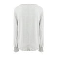 thumbnail image 6 of miqiqism Simple Soft Sweatshirts for Women Comfy Crew Neck Long Sleeve Sweatshirt Juniors Casual Basic Pullover Sweater Tops Fashion Solid Loose Tunic Pullover Top,White,Medium, 6 of 6