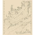thumbnail image 3 of Unknown 20x23 Black Modern Framed Museum Art Print Titled - Buzzards Bay, Vineyard Sound - 1776, 3 of 5