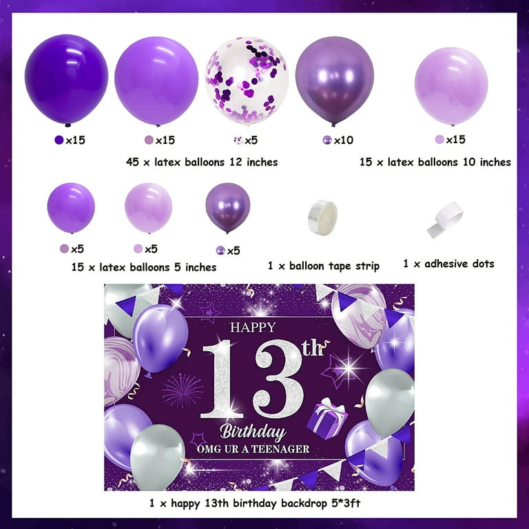Eleven Things ST Themed Party Supplies Latex Balloons Set of 30 for  Birthday Party Wedding Engagement Party Decoration 12 inch